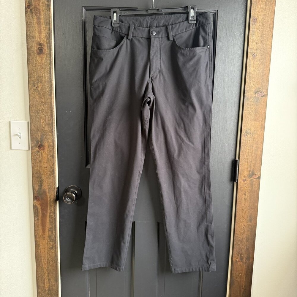 Lululemon Pants Mens 32x29.5 Black ABC Warpstreme Stretch 5 Pocket E4